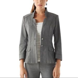 White House Black Market Herringbone suit jacket